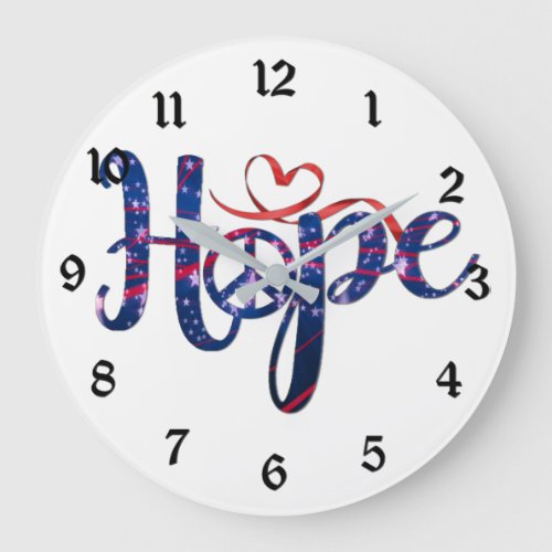 Hope For Peace Wall Clock