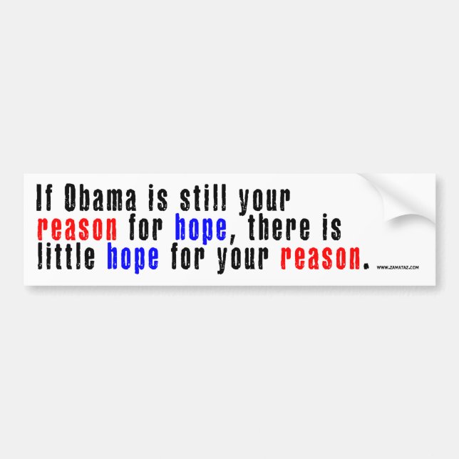 Hope for Reason? Bumper Sticker (Front)