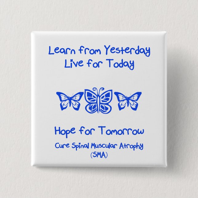 Hope for Tomorrow Pinback Button (Front)