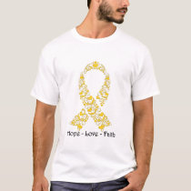 Hope Gold Awareness Ribbon T-Shirt