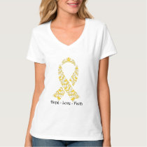 Hope Gold Awareness Ribbon T-Shirt