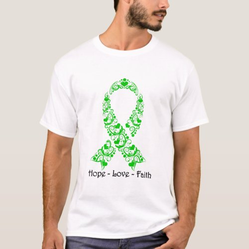 Hope Green Awareness Ribbon T_Shirt