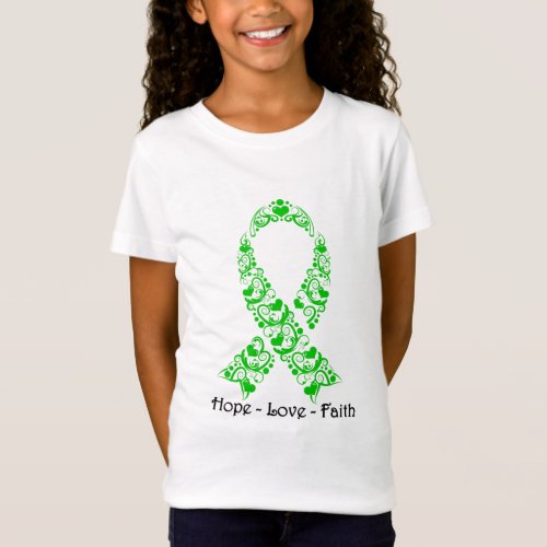 Hope Green Awareness Ribbon T_Shirt