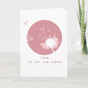 Details about   Breast Cancer She Is Courage & Hope Get Well Soon Hallmark Greeting Card 