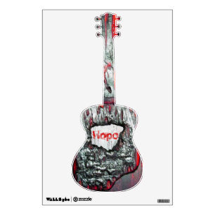 Hope Guitar Wall Sticker
