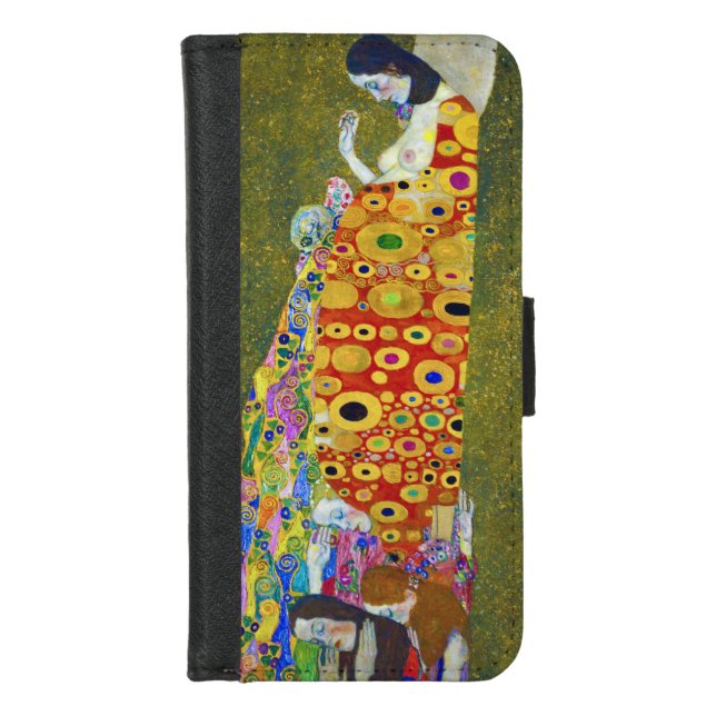 Hope, Gustav Klimt iPhone Wallet Case (Front)