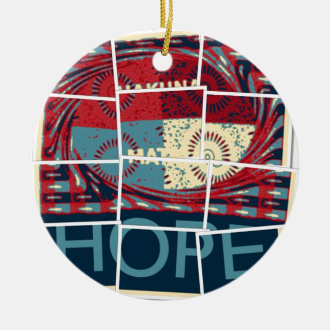 Hope Hakuna Matata Ceramic Ornament (Front)