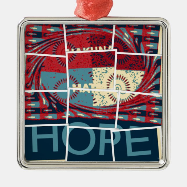 Hope Hakuna Matata Metal Ornament (Front)