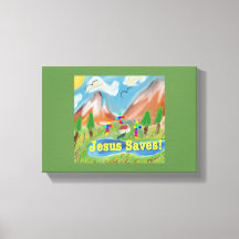 Hope Healing Church Jesus Saves Canvas Print