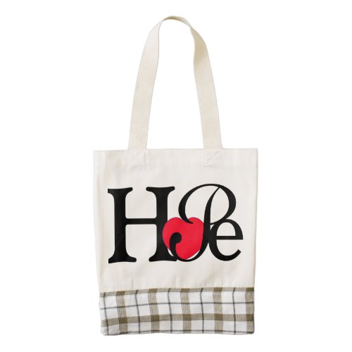 Hope Heart Zazzle HEART Tote Bag