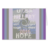 Hope Hillary USA We Are Stronger Together (Front Horizontal)