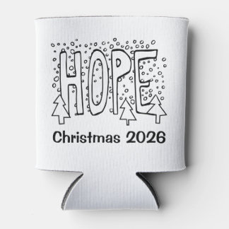 Hope Holiday Color-It-Yourself Personalized  Can Cooler