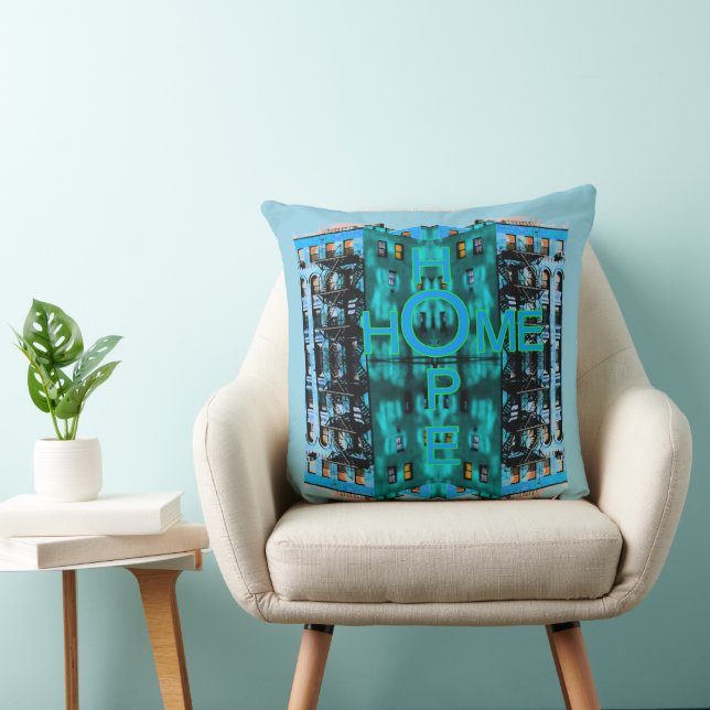 Hope Home  Throw Pillow (Chair)
