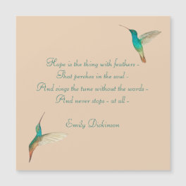 Hope Hummingbird Magnetic Card