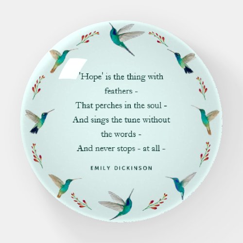 Hope Hummingbird  Paperweight