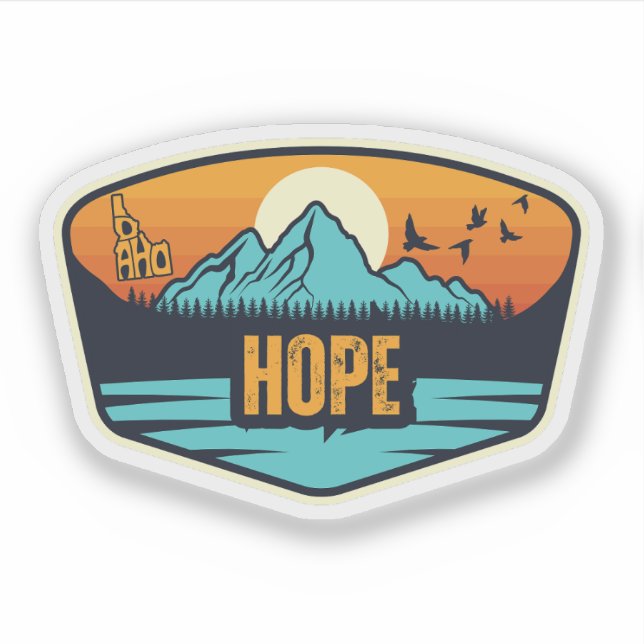 Hope, Idaho Sticker (Front)