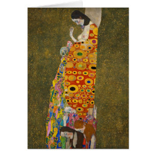 Hope II by Gustav Klimt, Vintage Art Nouveau Cards