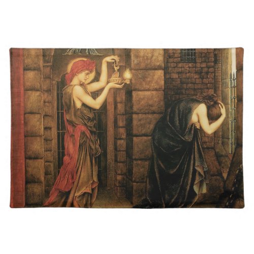Hope in a Prison of Despair by Evelyn De Morgan Cloth Placemat