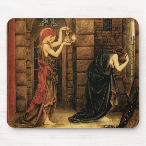 Hope in a Prison of Despair by Evelyn De Morgan Mouse Pad