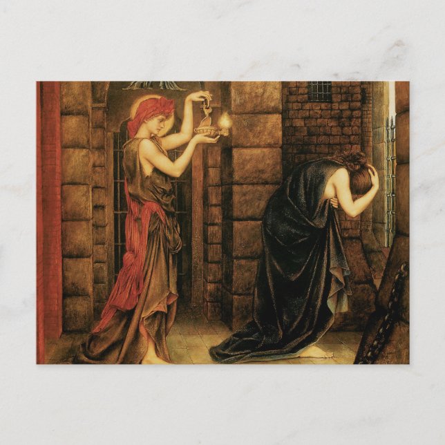 Hope in a Prison of Despair by Evelyn De Morgan Postcard (Front)