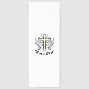 Hope in Christ Dove Cross Vintage Christian Design Bookmarks