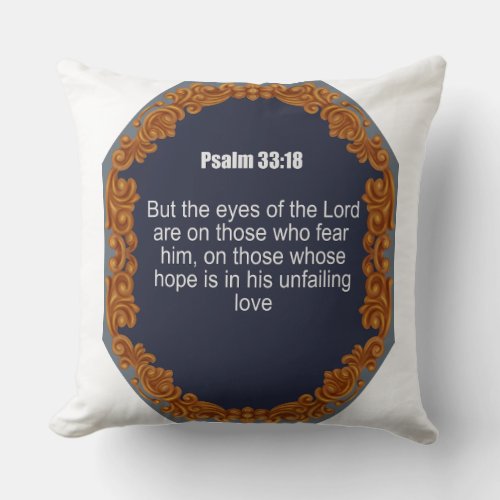 Hope in Gods Unfailing Love Throw Pillow