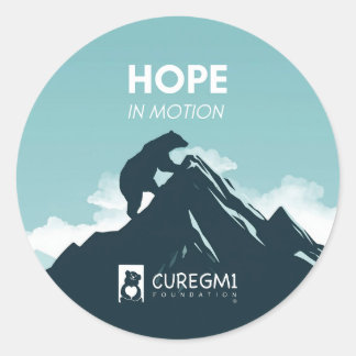 Hope in Motion for GM1 Gangliosidosis Classic Round Sticker