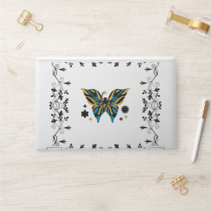 Hope in Shadow – Blue Butterfly Radiance HP Laptop Skin
