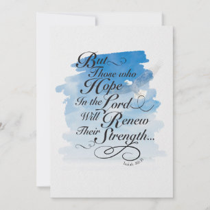 Hope in the Lord - Isaiah 40  Note Card