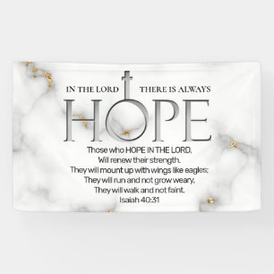 Hope in the Lord Scripture Verse Isaiah 40:31 Banner