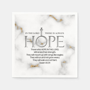 Hope in the Lord Scripture Verse Isaiah 40:31 Napkins