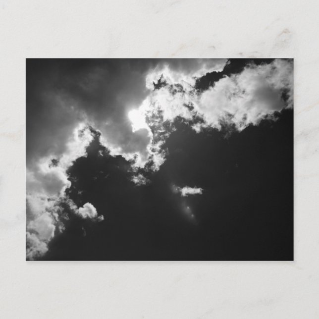 Hope in the silver lining of the clouds. postcard (Front)