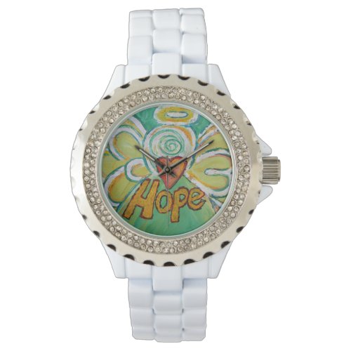 Hope Inspirational Guardian Angel Wrist Watch