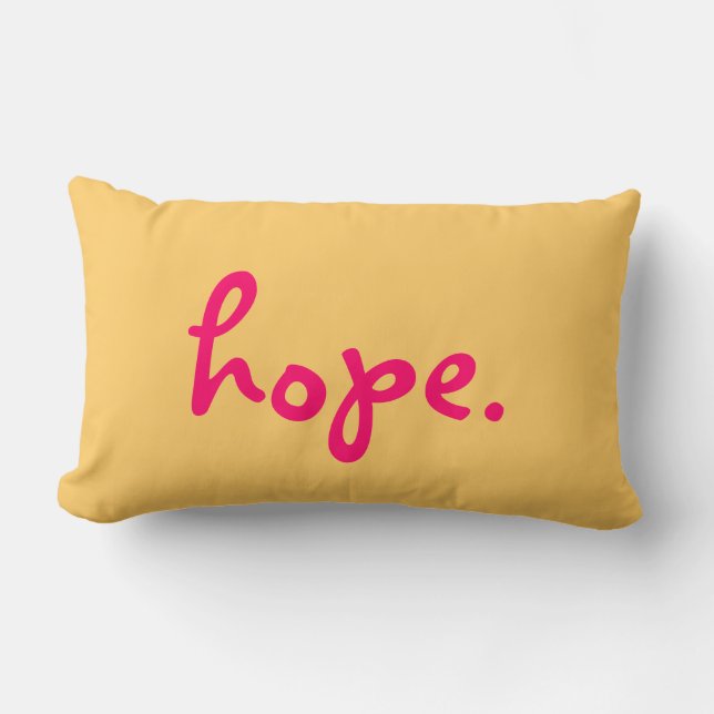 Hope Inspirational Pilow Lumbar Pillow (Front)