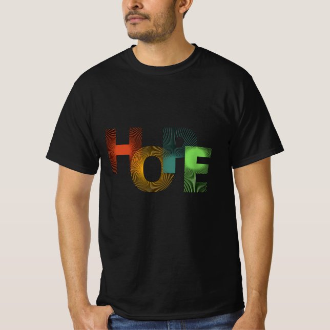 HOPE – Inspirational Typography T-Shirt for Streng (Front)