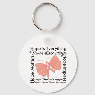 Hope is Everything - Uterine Cancer Awareness Keychain