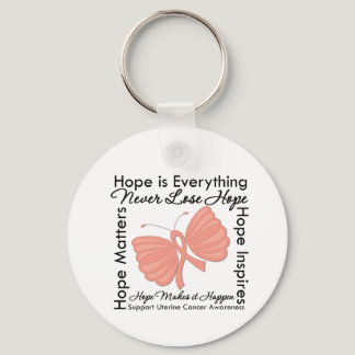 Hope is Everything - Uterine Cancer Awareness Keychain