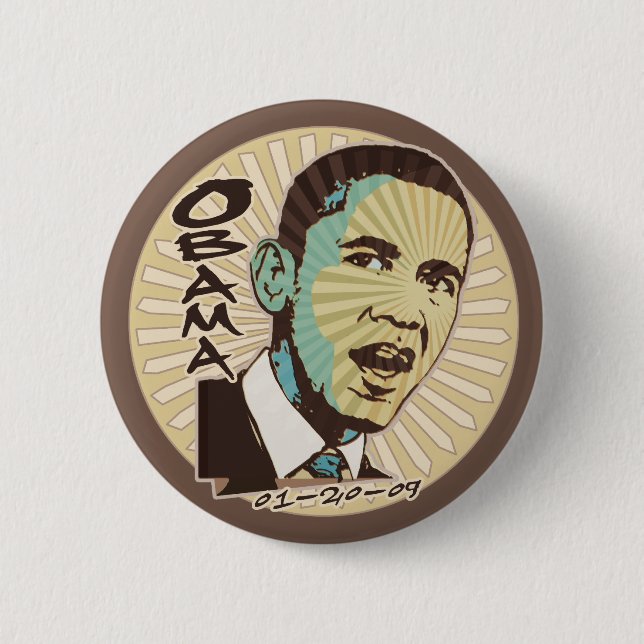 Hope is Here Inauguration Day Gear Pinback Button (Front)