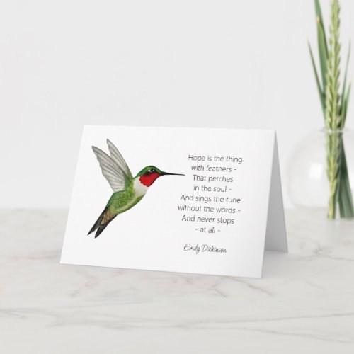 Hope is Hummingbird Card