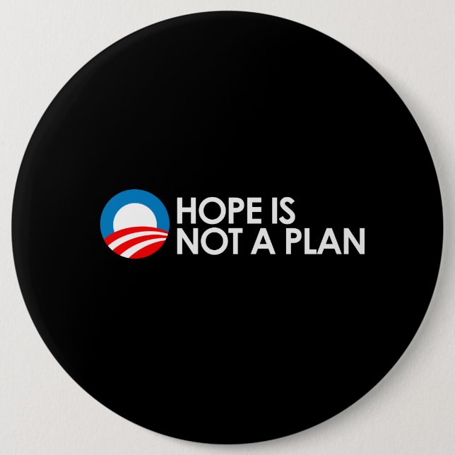 HOPE IS NOT A PLAN 2 Bumpersticker Button (Front)