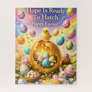 Hope is ready to hatch magical happy Easter jigsaw Puzzle