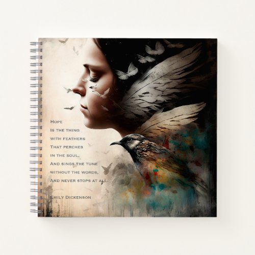 Hope is the Thing with Feathers Notebook