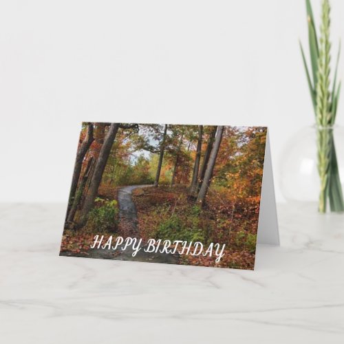 HOPE IT IS LIKE A BEAUTIFUL FALL DAY BIRTHDAY CARD