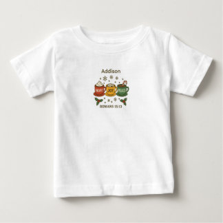 Hope Joy Peace and Cocoa Baby T-Shirt