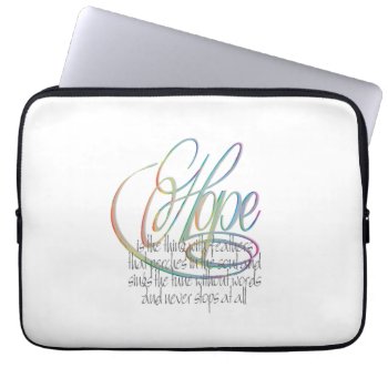 Hope Laptop Sleeve by ArtDivination at Zazzle