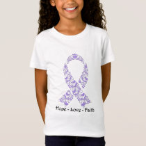 Hope Lavender Awareness Ribbon T-Shirt