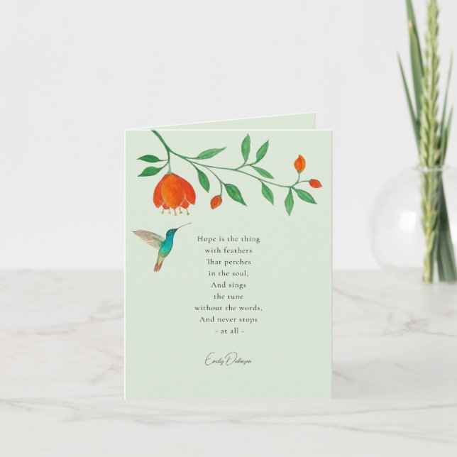 Hope Letterpress Thank You Card (Front)