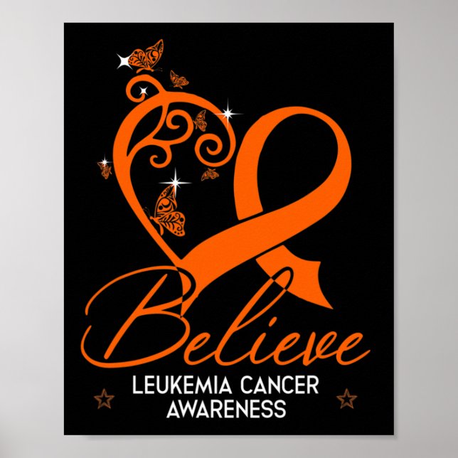 Hope Leukemia Awareness Gift  Poster (Front)