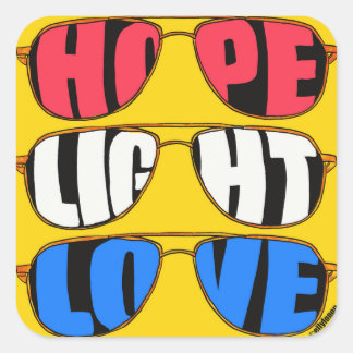 Hope Light Love Biden Sticker