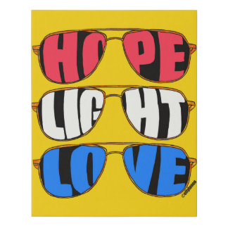 Hope Light Love Canvas